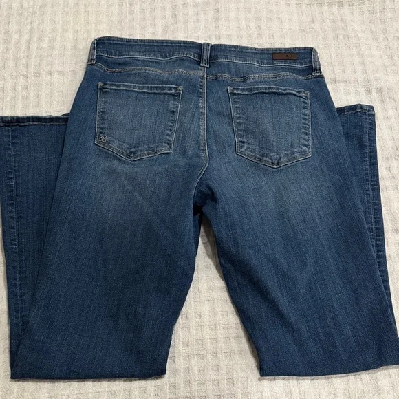 Kut from the Kloth Dark Blue High Rise Fab Ab Baby Bootcut Jeans - Picture 6 of 6